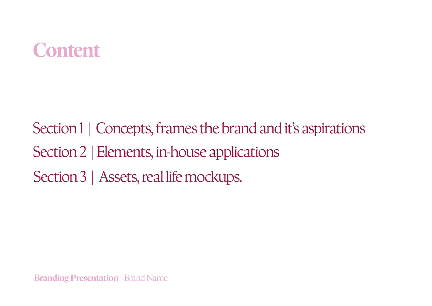 Brand Proposal Template
